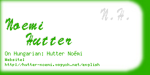 noemi hutter business card